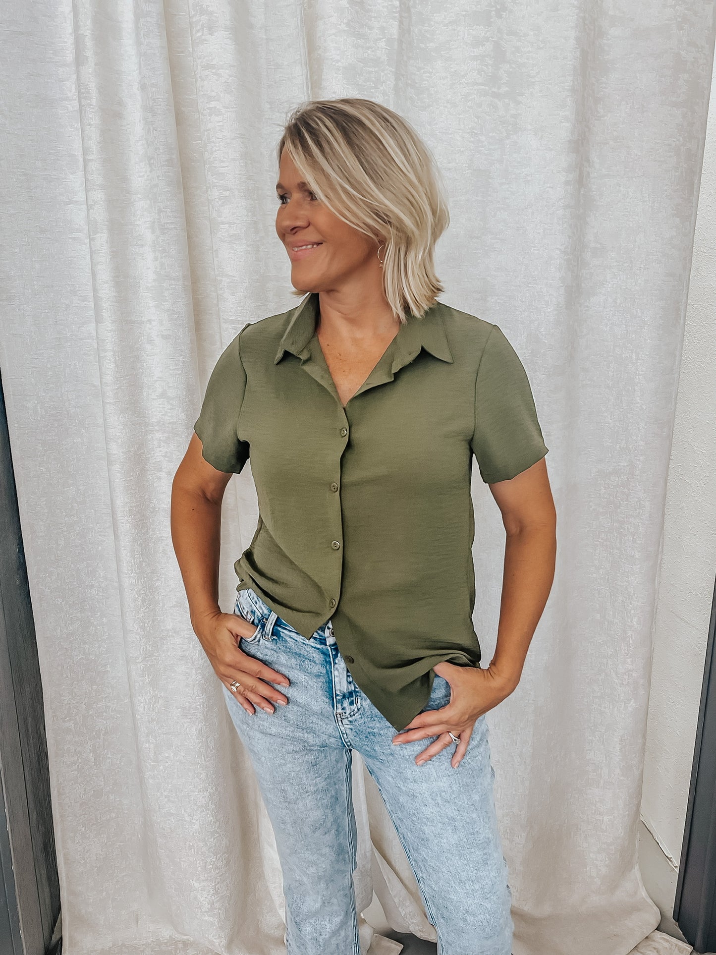 Everyday Button Down Blouse
