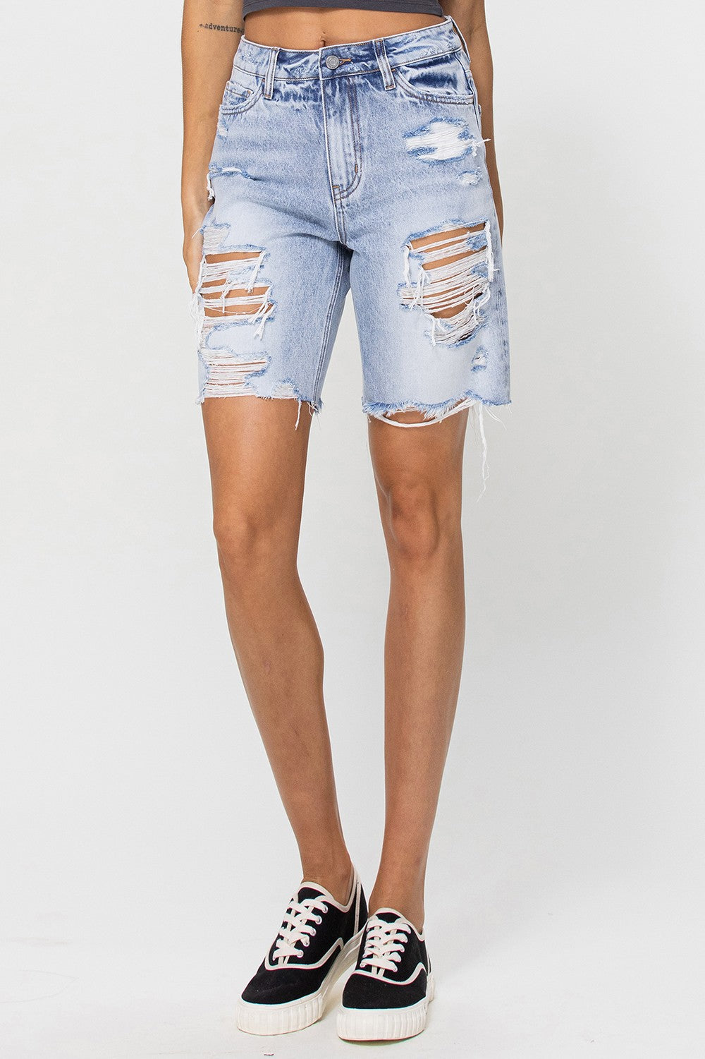 High Rise Bermuda Shorts