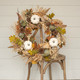 Fall Leaves, Pumpkin & Gourd Wreath