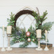 HEMLOCK, CEDAR & EUCALYPTUS W/ BULBS WREATH