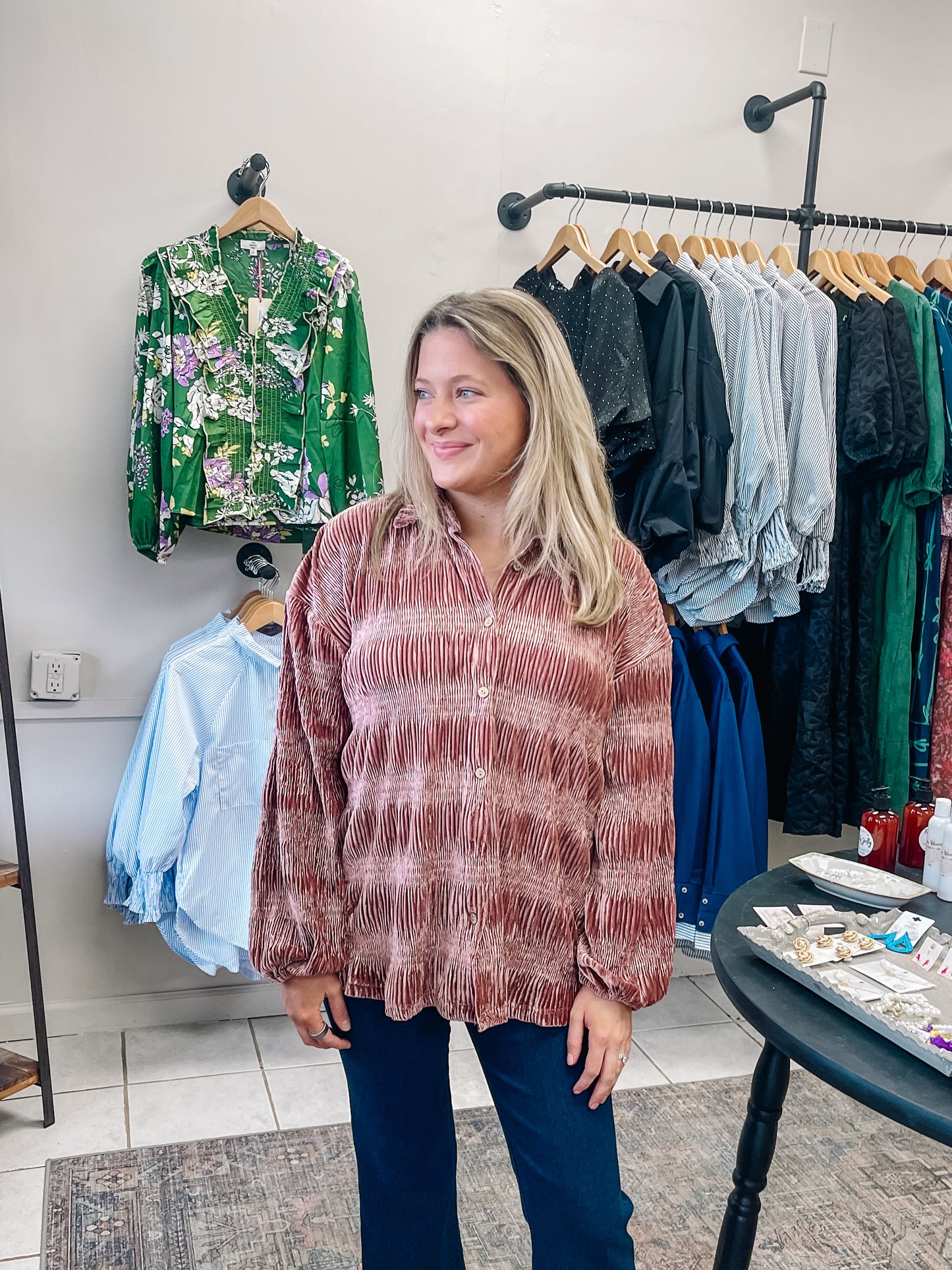 Muave Velvet Top