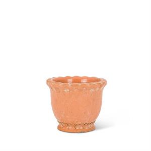 Tecca Cotta Ruffle Planter-XS