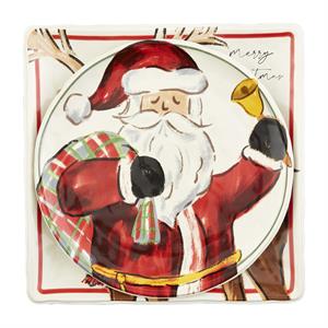 Santa & Deer Platter Set