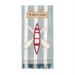 Lake is Calling Applique Towel