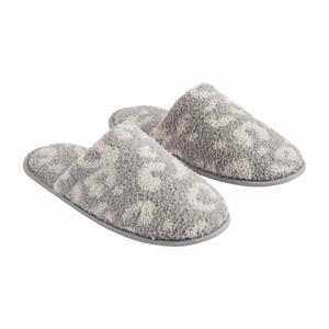 LEOPARD CHENILLE SLIPPER C-LXL