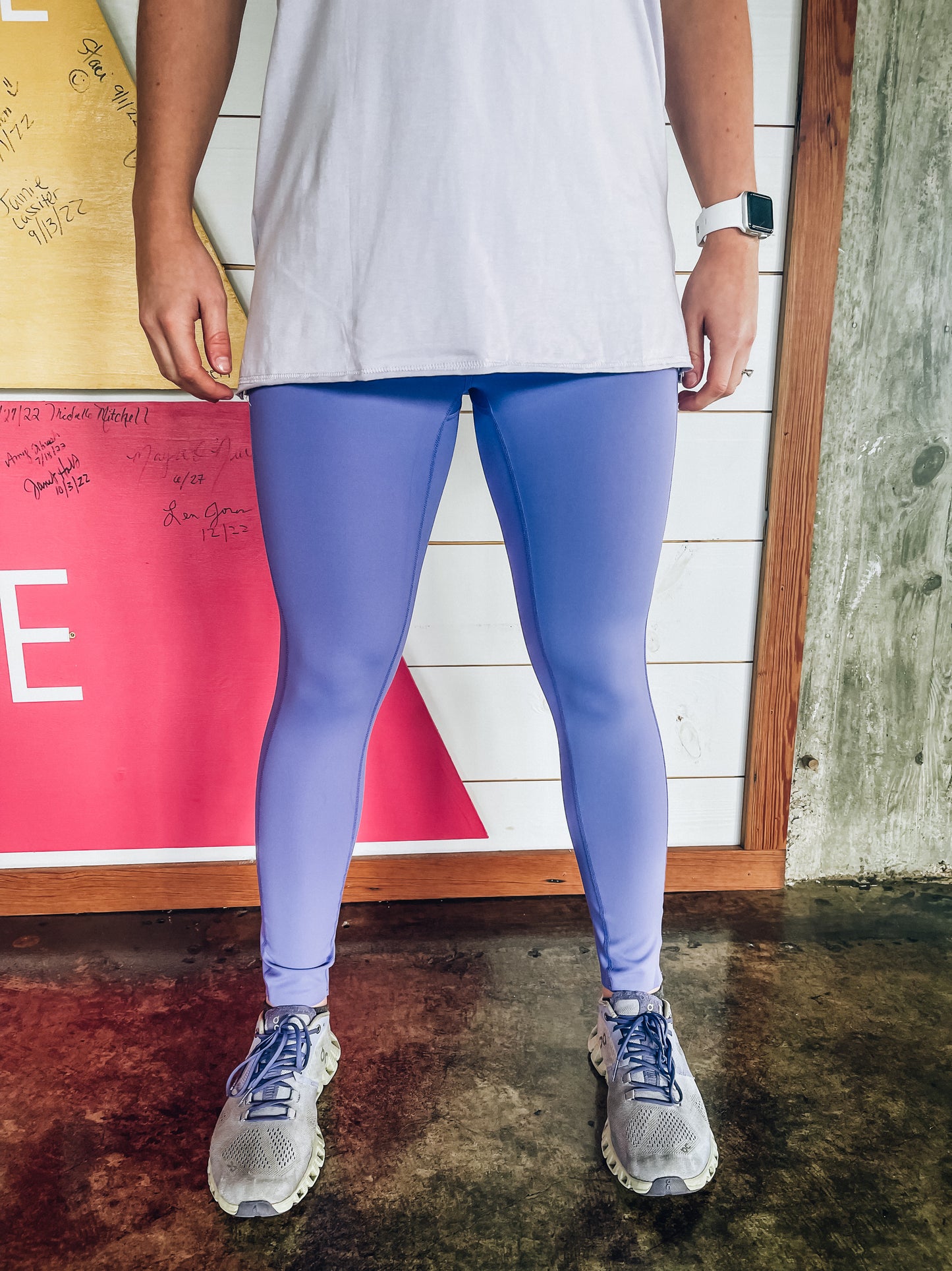Laser-Cut and Bonded Essential Foldover Highwaist Leggings