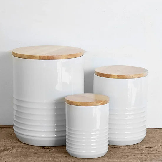S/3 DECORATIVE CANISTER