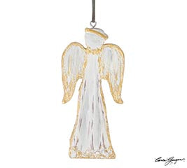 Wood Angel with Gold