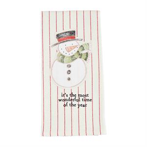 SNOWMAN PATCH HAND TOWEL