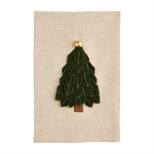 Dark Green Tree Hand Towel