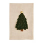 Dark Green Tree Hand Towel