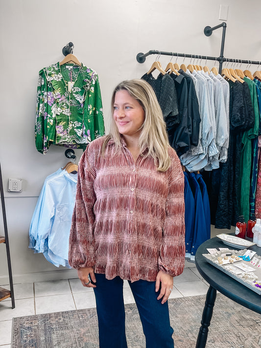 Muave Velvet Top