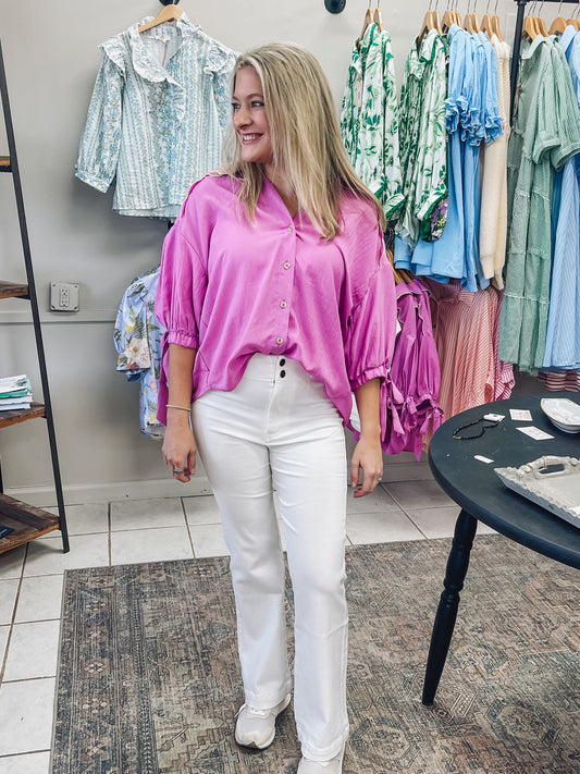 Scallop Embroidered Blouse