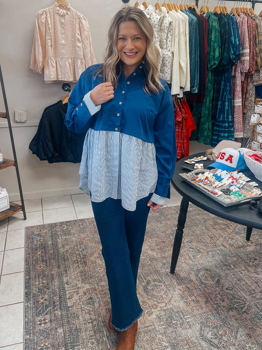 Solid and Stripe Twofer Top