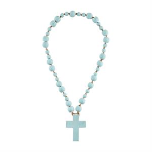 Mango Wood Deco Beads-Cross