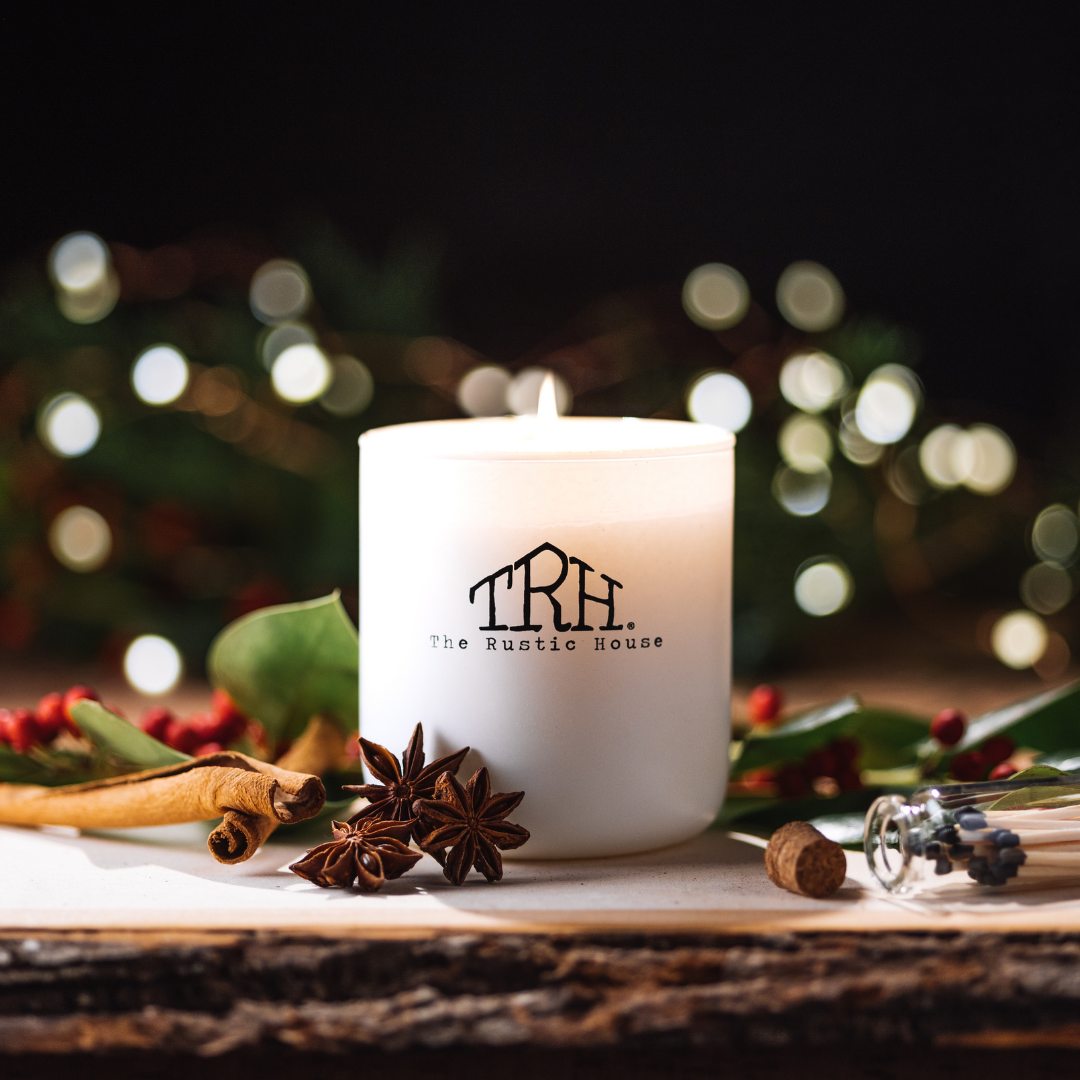 Home for the Holidays | White Soy Candle + Gift Box | 8oz.