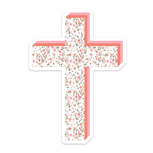 Sticker Cross Floral