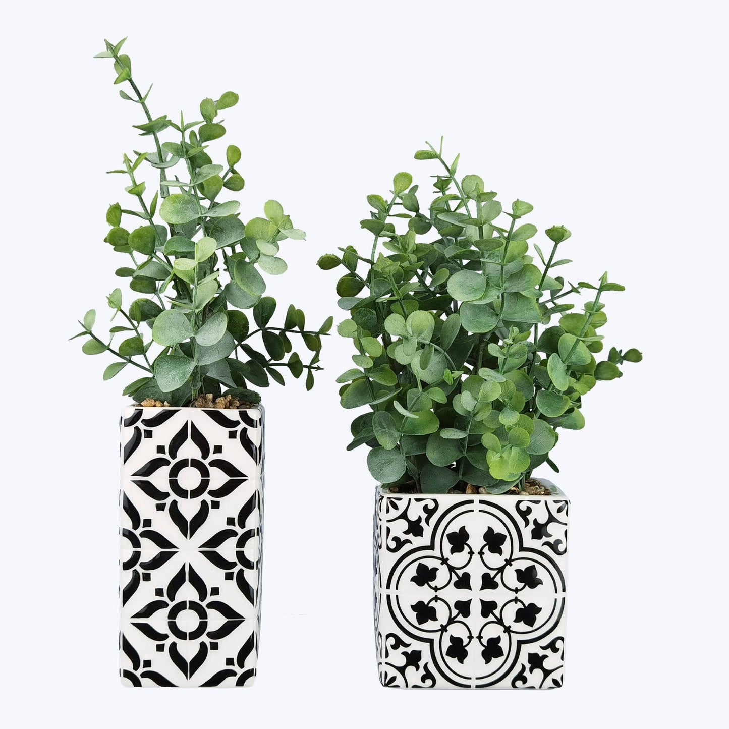 Ceramic Moroccan Tile Design Planter 2 Assorted