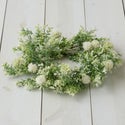 Cream Billy Buttons Wreath Small