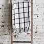 BLACK WHITE CHECK THROW